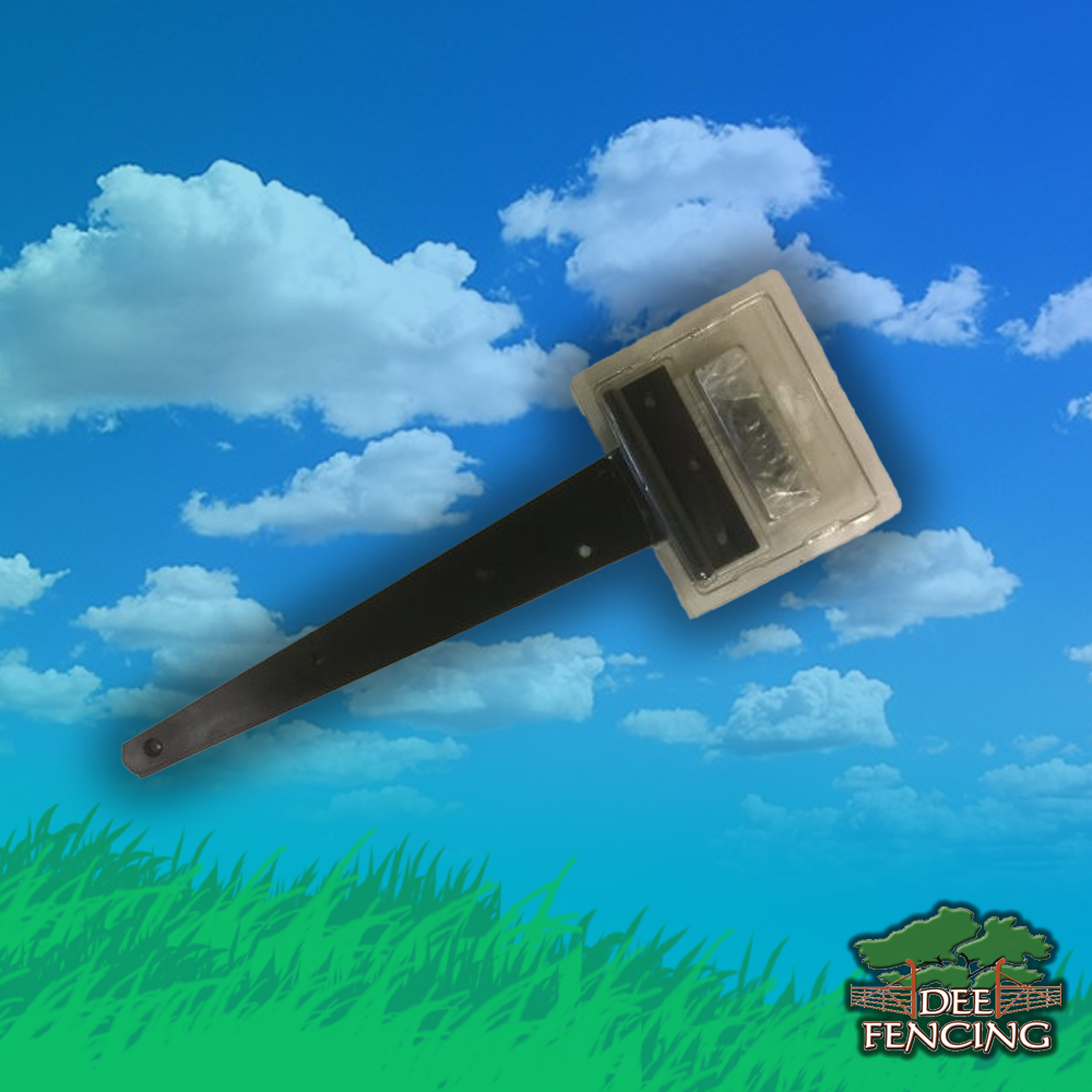 12" Black Tee Hinges